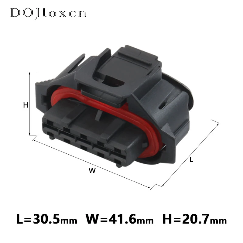 1/5/10/20/50/Sets 5 Pin Automotive Waterproof Female Black Connector MAF 1928403738 BSK Oxygen Sensor 3.5 MM Plug For Bosch