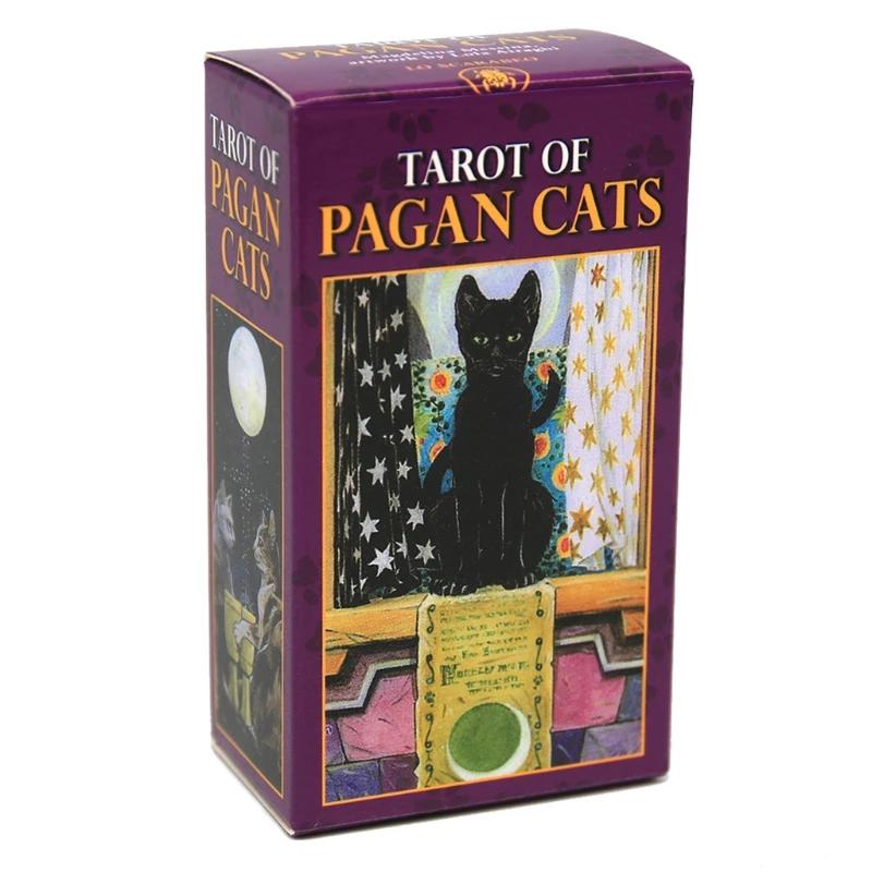 78 Cards Deck Tarot Of Pagan Cats Full English Party Board Game Oracle Cards