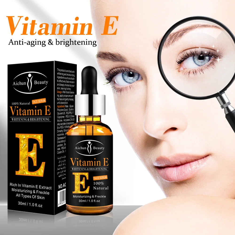 

30ml Vitamin E Eyes Serum Moisturizing Anti-Wrinkle Anti-Age Whiten Lightening Dark circles Eye Care Essence Against Puffiness