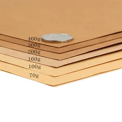 High Quality A4 Brown Kraft Paper DIY Handmake Card Making Craft Paper Thick Paperboard Cardboard