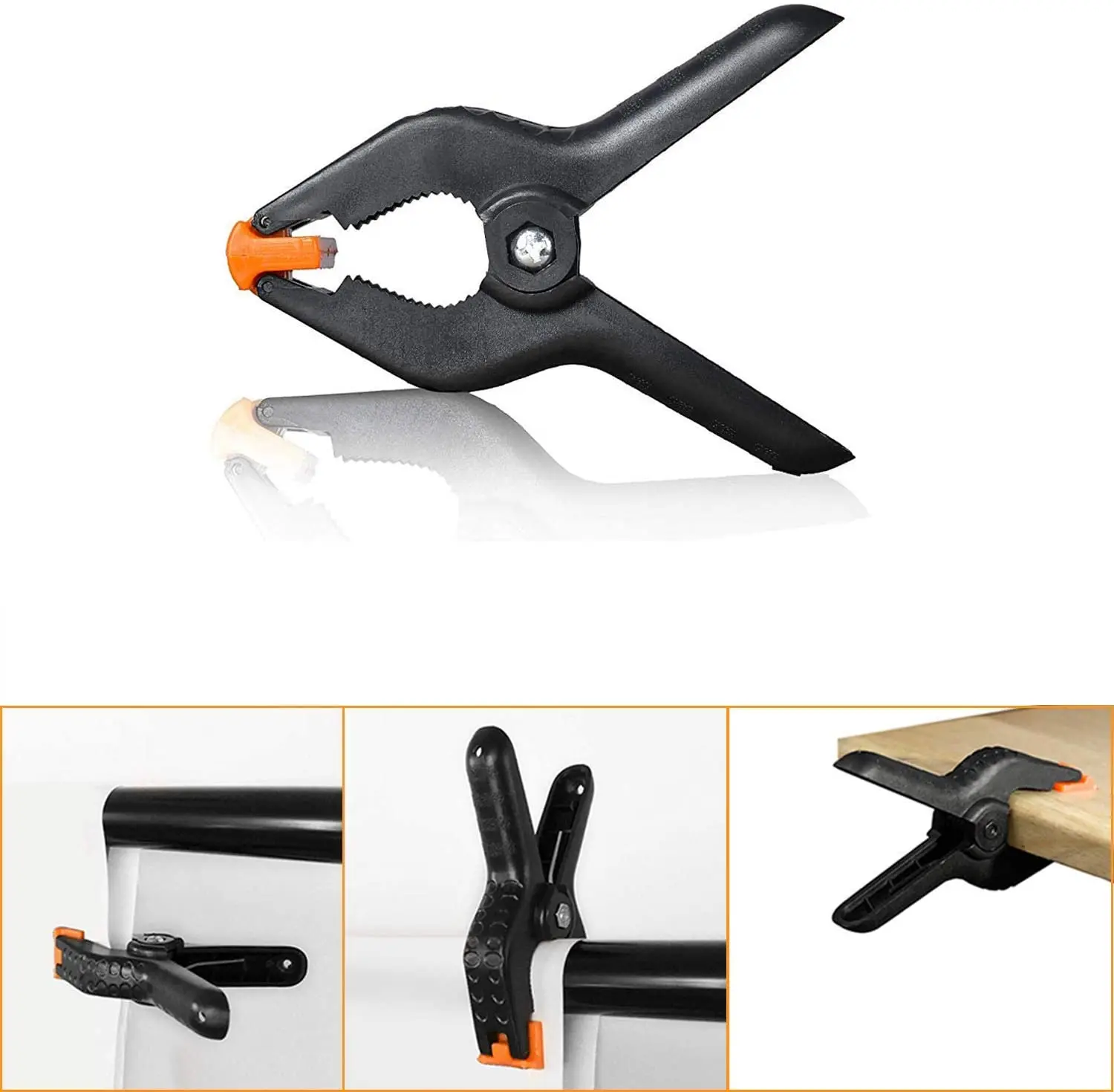 مشابك الربيع Mocsicka المشابك الجانبية الخلفية حامل حامل كليب الثقيلة كليب لموسلين التصوير خلفية استوديو الصور