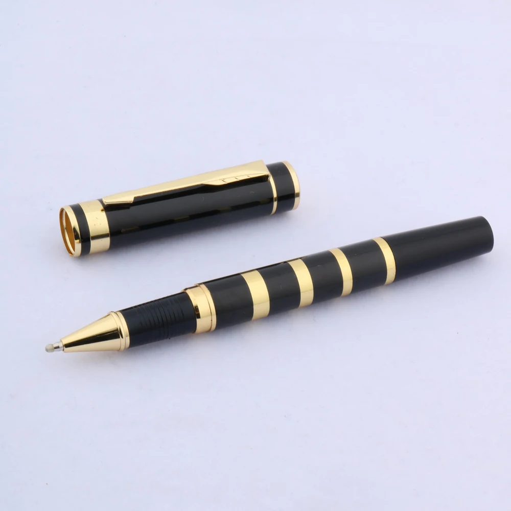 ChouXiongLuWei OFFICE BLACK GOLDEN wave Brushed school Rollerball Pen