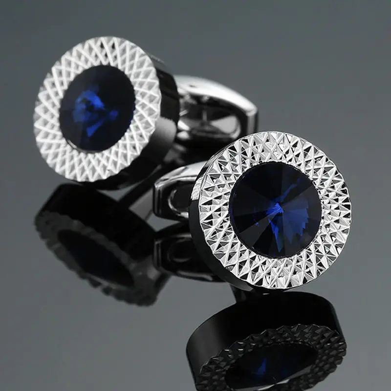 High quality horse Cufflinks new fashion jewelry crown Butterfly Crystal Cufflinks men\'s Wedding Shirt badge pin gift