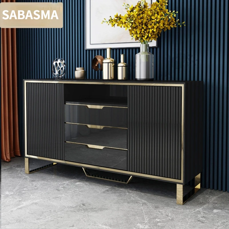 Light Luxury Post-Modern Sideboards Cabinet Porch Table Wine Rack Simple Restaurant Multi-Function Tea Paint Living Room Cabinet