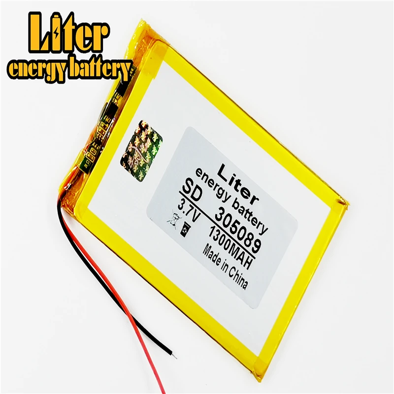 Tốt Nhất Thương Hiệu Pin 305089 3.7V 1300MAH Polymer Lithium Pin 305090 MP4 MP5 GPS DVD Đầu Ghi Hình