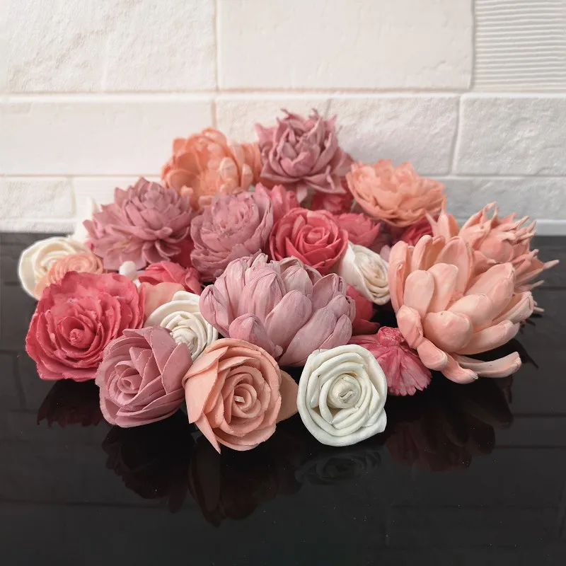 

50 Pack of Sola Wood Flower Assortment For Home Decor/All Special Occasions G816C99N