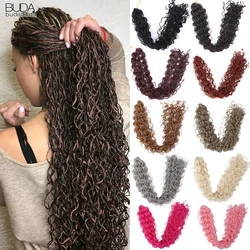 Zizi warkocze syntetyczne włosy plecione pudełko warkocze Twist przedłużanie włosów dla kobiet 20 Cal długie kręcone Zizi fibre Braid różowy szary blond