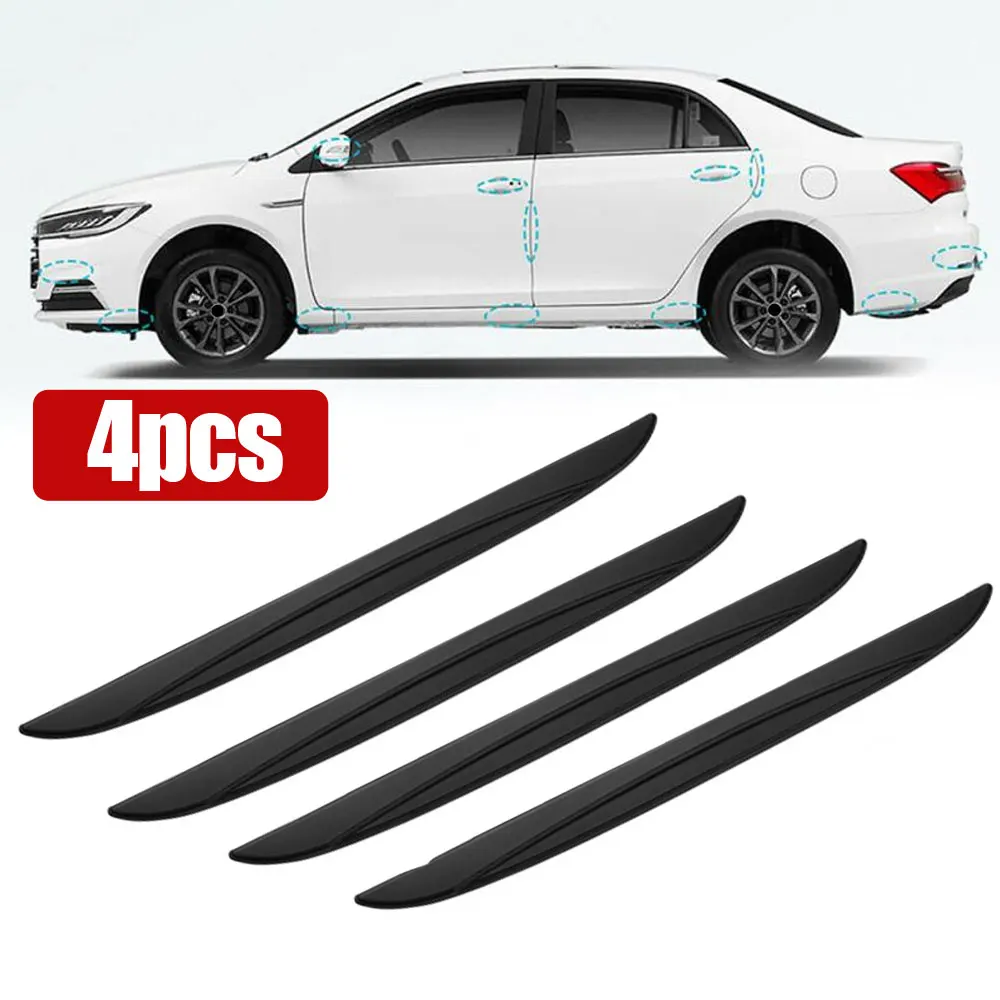 4PCS / Set Universal Scrape Guard Bumper Guards Car Door Edge Protector Rearview Mirror Protection Sticker Protective Strip