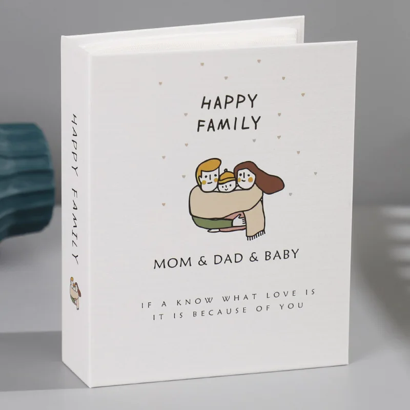 Children Growth Scrapbook Cartoon Printed 2022 New Photo Album 7 Inch Interleaf Type Memory Book 100 Photos Picture Storage Albu