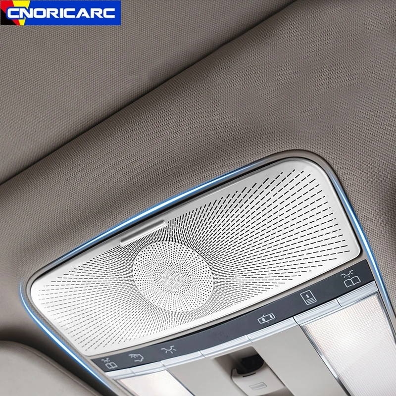 Car Front Reading Lamp Net Cover Trim Decoration For Mercedes Benz S Class W221 2008-2013 Glasses Case Panel Accessories