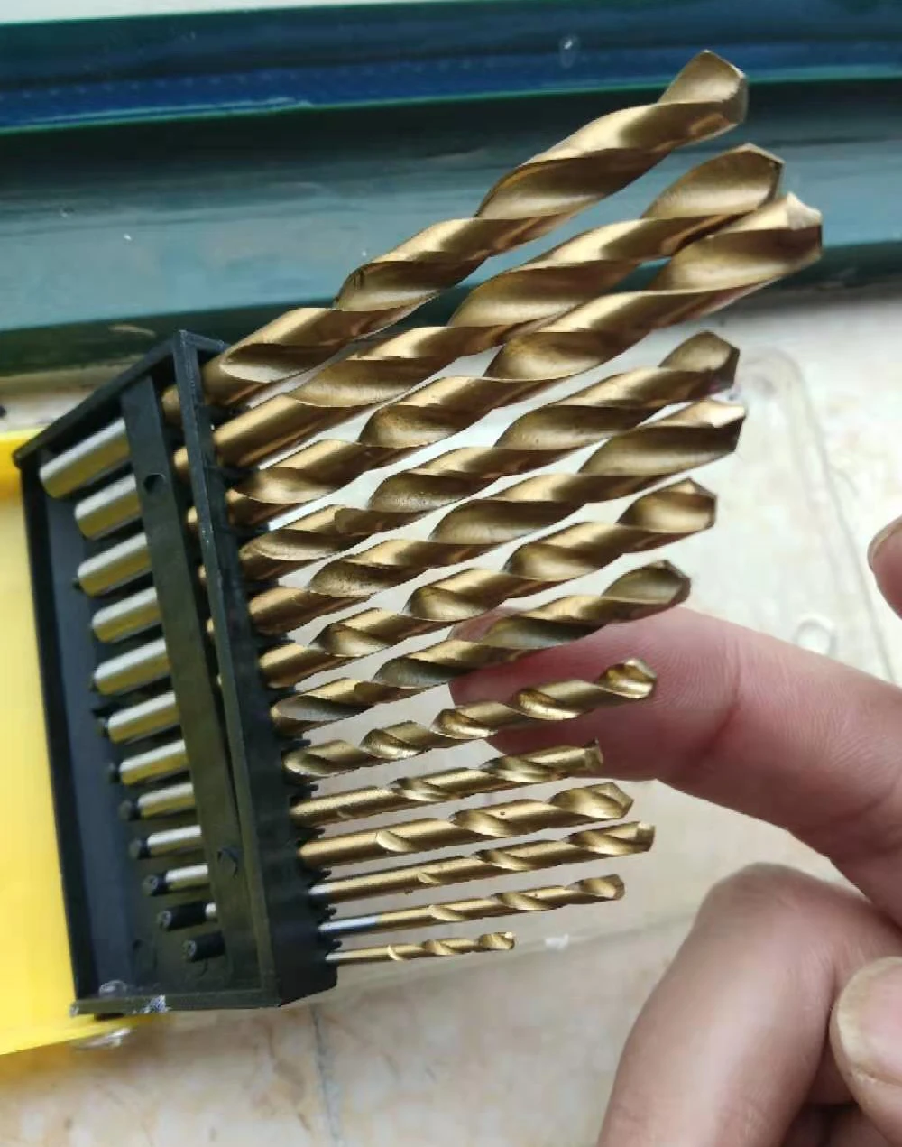 13 Chiếc Vòng Vỏ HSS Phủ Titanium Bộ Mũi Khoan 1.5-6.5Mm Nhanh Chóng Thay Đổi Mũi Chất Lượng Cao dụng Cụ Phần