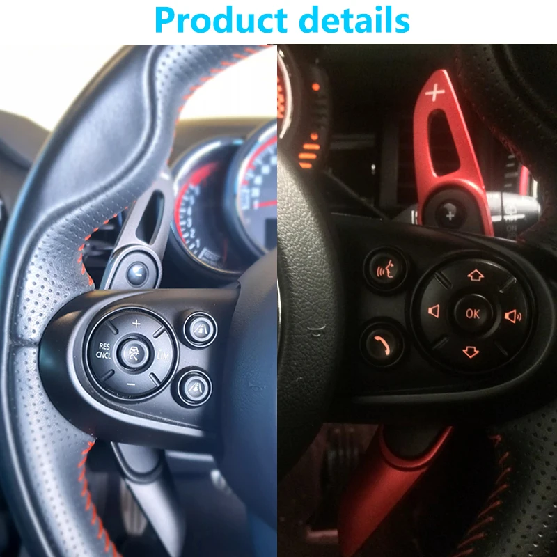 Steering Wheel Shift Paddle Shifter Extension For MINI MK3 F54 F55 F56 F57 F60 Cooper S ONE JCW CLUBMAN DSG Styling Accessor