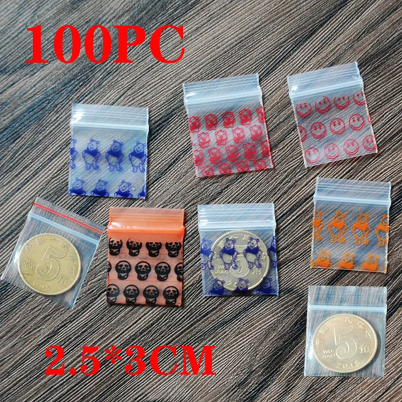 Cheaper Small Plastic Zipper Bag Ziplock Bag Ziplock Pill Packaging Pouches More Size Mini Zip lock Bags Plastic Packaging Bags