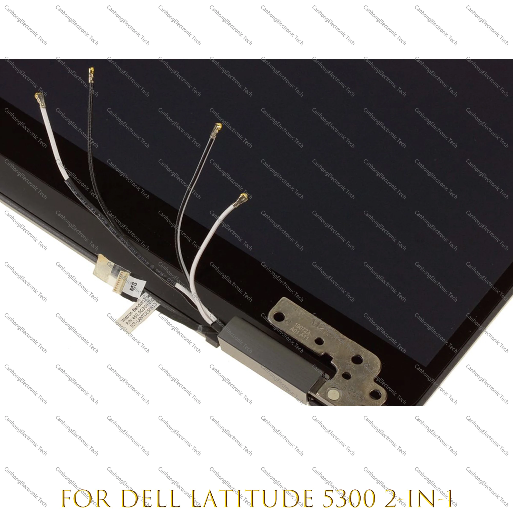 13.3 "fhd para dell latitude 5300 2-em-1 p96g p96g001 lcd substituição digitador da tela de toque conjunto completo com dobradiças