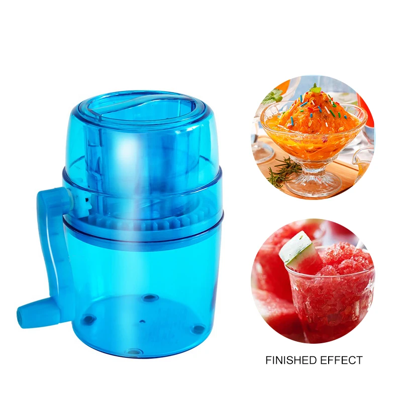 Holaroom DIY Ice Slush Maker Manual Ice Crusher Mini Ice Breaker Ice Block Making Machine Practical Ice Cream Tools Portable