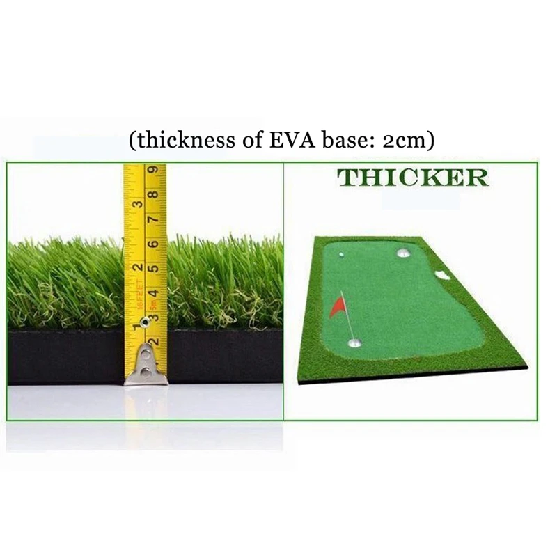 PGM-estera de Golf para interiores, equipo de ayuda de entrenamiento de Putting Green, césped Artificial, 3,3 pies x 9,84 pies