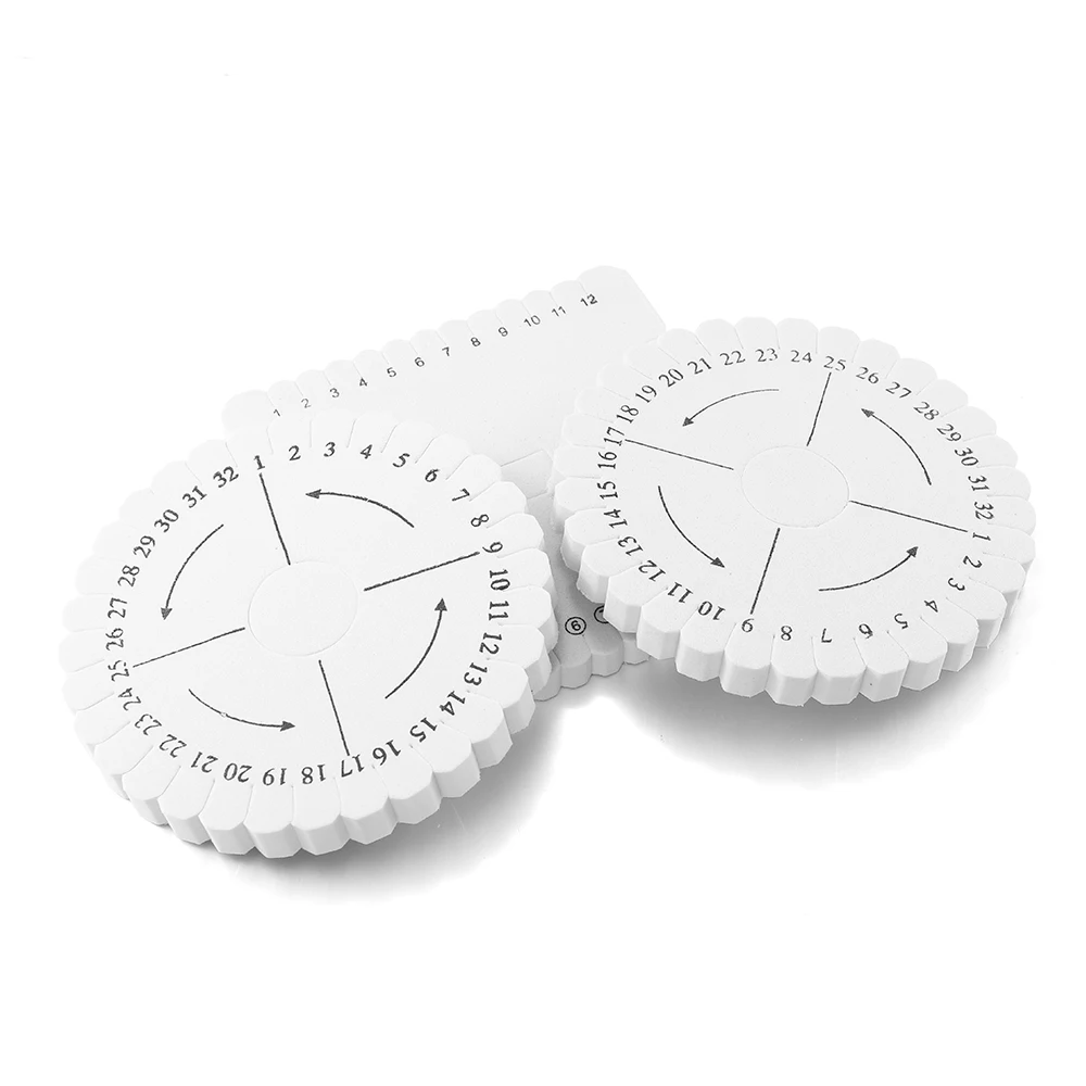 2 teile/satz Runde & Platz Armband Stricken Kumihimo Disc Disk Tablett Geflochtenen Seil Knoten Weben Schmuck Desgin Bord Schmuck Werkzeug – Detail 6