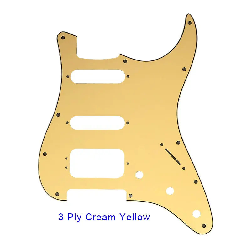 Xinyue Parts - For US 72' 11 Screw Hole Standard St De0luxe Humbucker Hss Strat Guitar Pickguard Multiple Colors Available