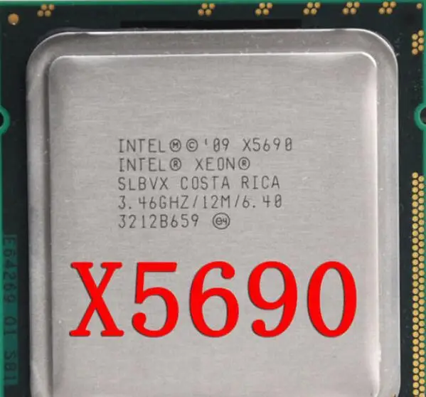 Intel X58 LGA 1366 Xeon CPU with Thermal Grease E5649 X5650 X5675 Processors X5680 X5690 Thermal Paste Computer Parts Supply