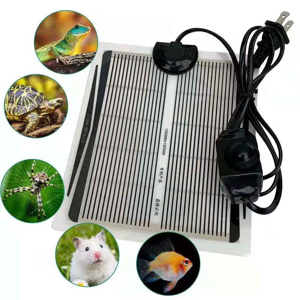 Reptiles Heat Mat With Adjustable Temperature Controller Warm Pad Incubator For Lizard Turtle Snake EU/US Plug 5-35W