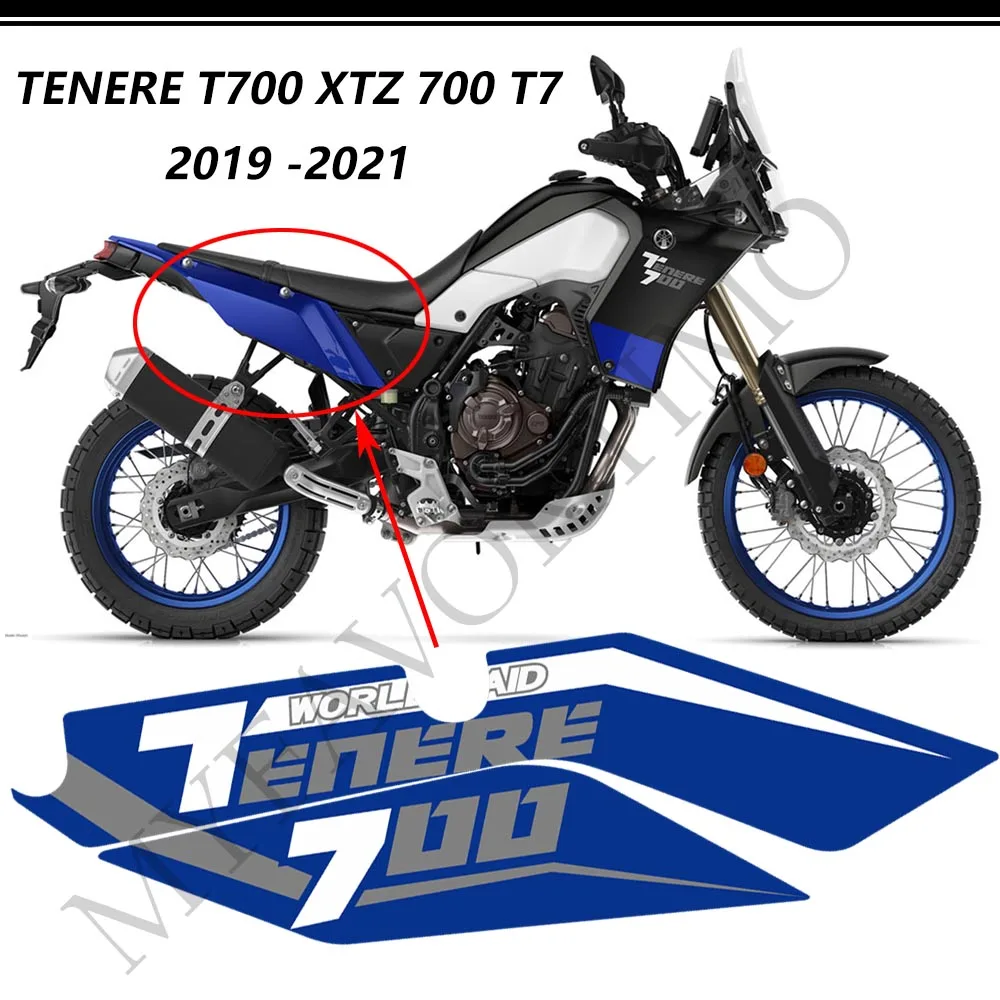 FOR YAMAHA Tenere T700 XTZ 700 T7 Motorcycle Fuel Tank Stickers Pad Decal Set Kit Protector Trunk Luggage 2019 2020 2021