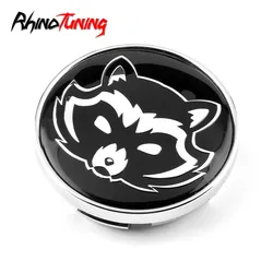 1pc 61mm 55mm Car Wheel center Hub caps for rims Raccoon pattern Hood Cover For A3 A4 A5 A6 A8 TT Fit for WRX for B9 Tribeca