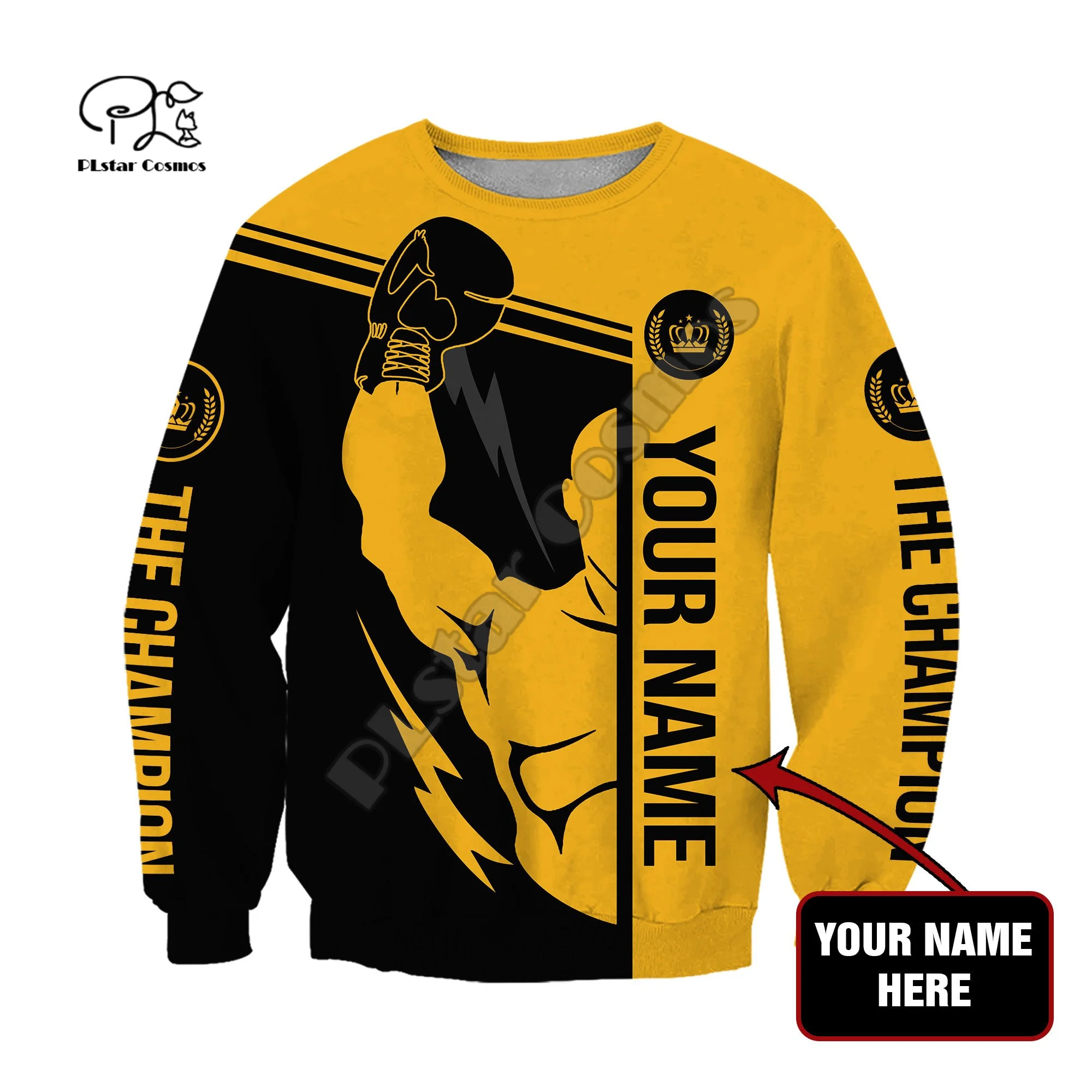 NewFashion Cosplay Boxe Sport di Combattimento Campione Abbigliamento Sportivo Tuta 3DPrint Uomini/Donne Divertente Autunno Casual Giacca Felpe B-5