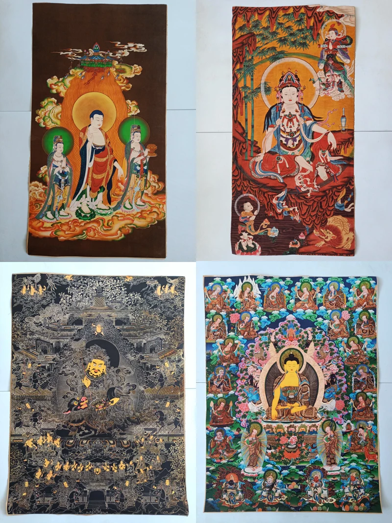 

Коллекция Китай Тибет Nepal Thangka живопись Фортуна Экзорцизм Ping городской дом/5 стилей