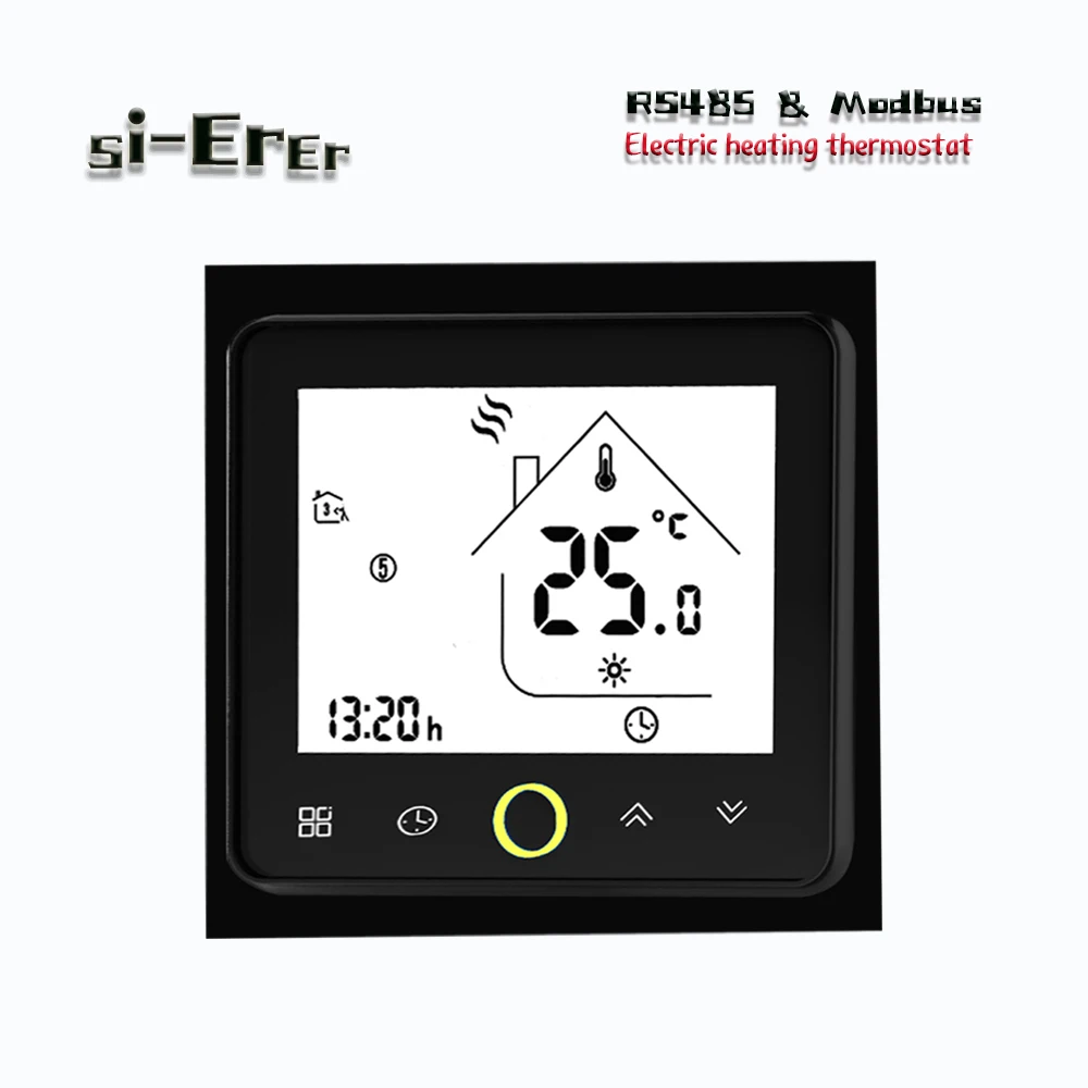 RS485&MODBUS electric floor heating temperature controller,16A 24VAC 95-240VAC