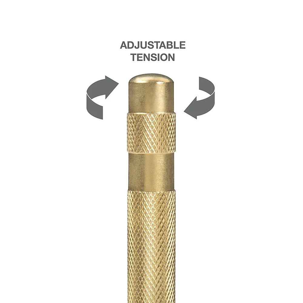 Automatic Centre Punch Heavy Duty Brass Bodied Spring Loaded Center Punch Tension HSS Tip Dent Marker For Metal Wood Plastic D30