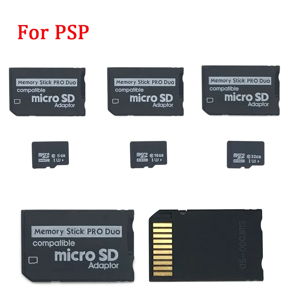 Memory Stick PRO Duo adapter for Sony & PSP Memory Card Adapter for Micro SD To MS Pro Duo Adaptor with 8G 16G 32G TF Card