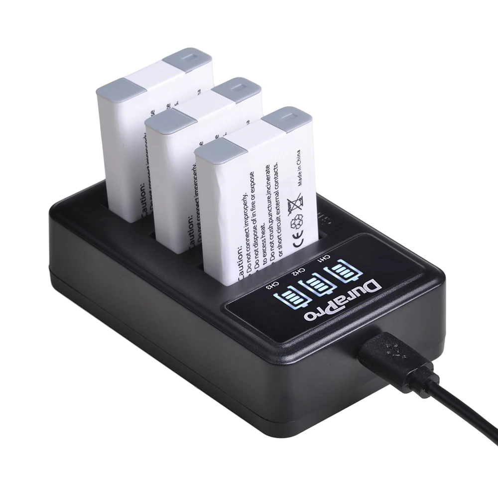 NB 13L NB-13L 1250mAh Rechargeable Battery + LED 3-Ports USB Charger for Canon G5X G7X G9X G7 X Mark II SX720 HS Camera