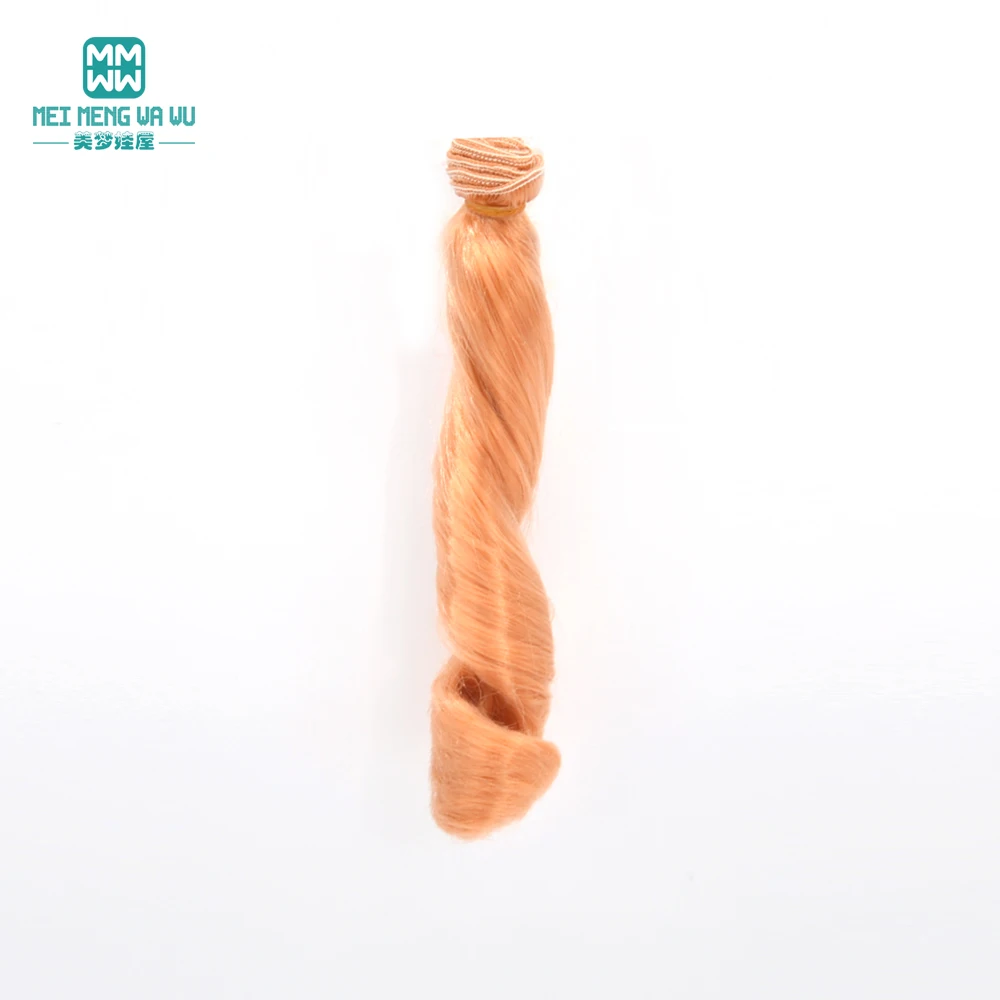 15cm * 100 CENTIMETRI parrucche bambola misura 1/3 1/4 1/6 BJD/SD bambola Morbida e luminosa riccioli Latte parrucca di seta dei capelli Marrone chiaro oro Kaki marrone