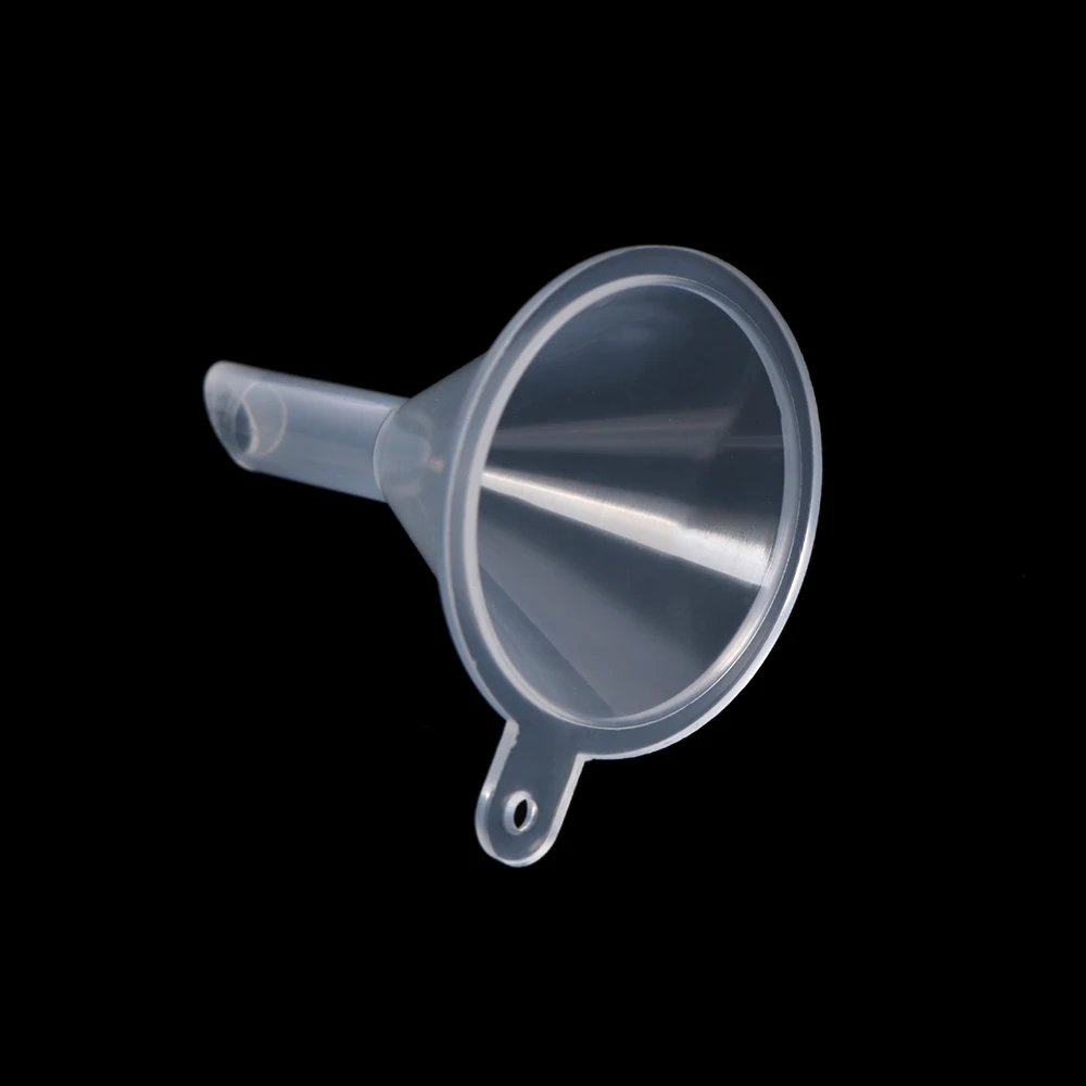 10PCS Clear Small Plastic Funnels For Perfume Diffuser Bottle Mini Liquid Oil Lab