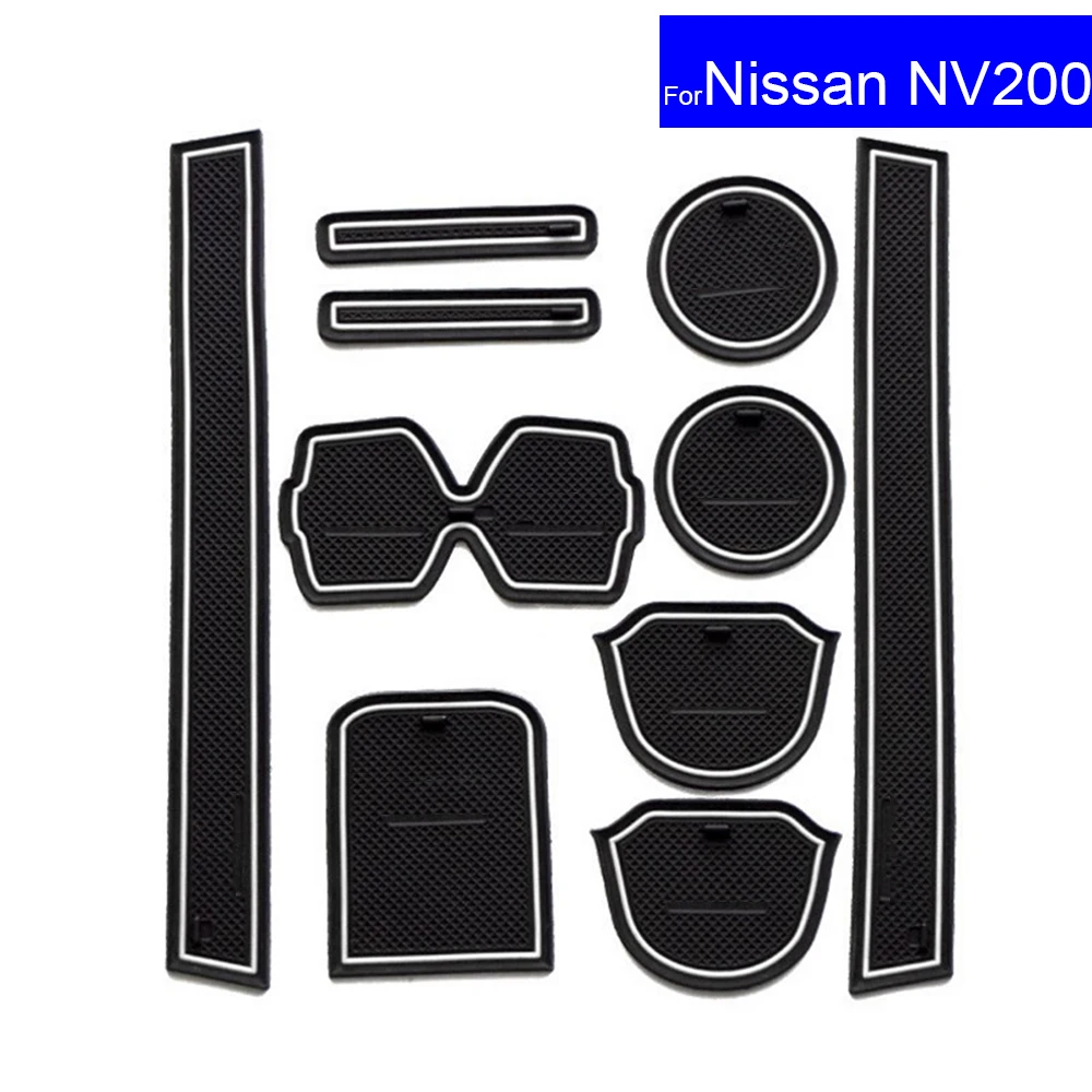 

10 шт., автомобильные Нескользящие Коврики для подстаканников Nissan NV200 2010 2011 2012 2013 2014