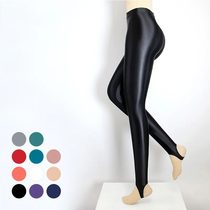 

Тонкие женские спортивные Леггинсы DROZENO, эластичные, масляные, блестящие, глянцевые гетры