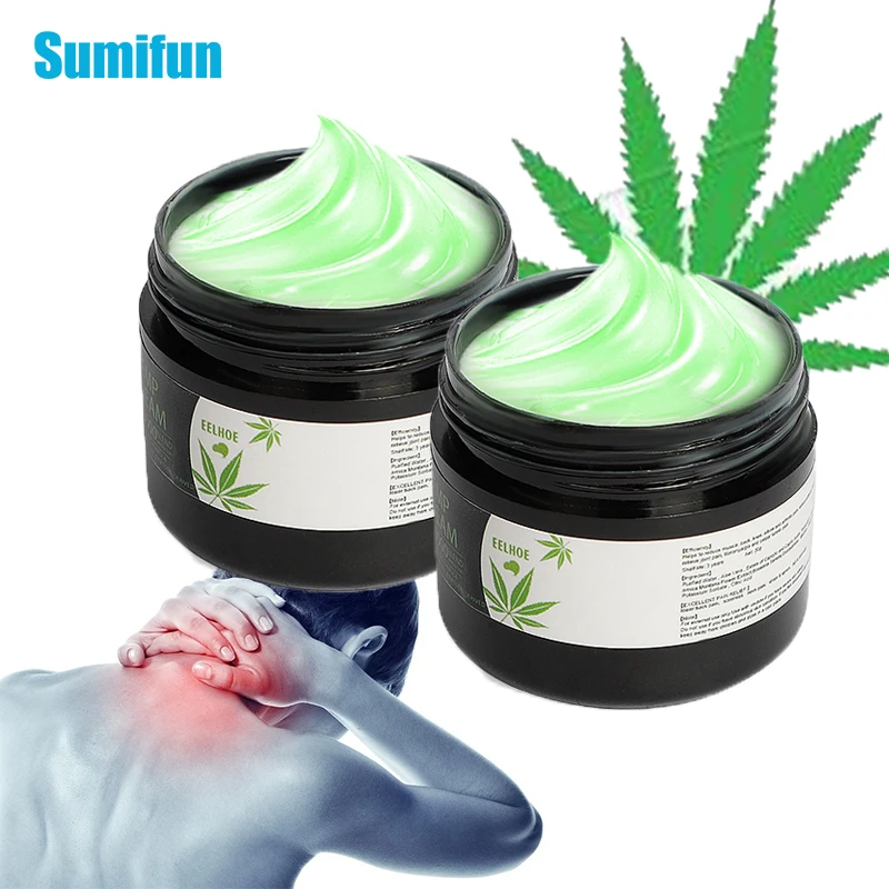 

2pcs Soft Natural Anti-Inflammation Cream Cervical Spine Ache Massage Ointment Musle Sore Pain Relief Medical Plaster Green Balm