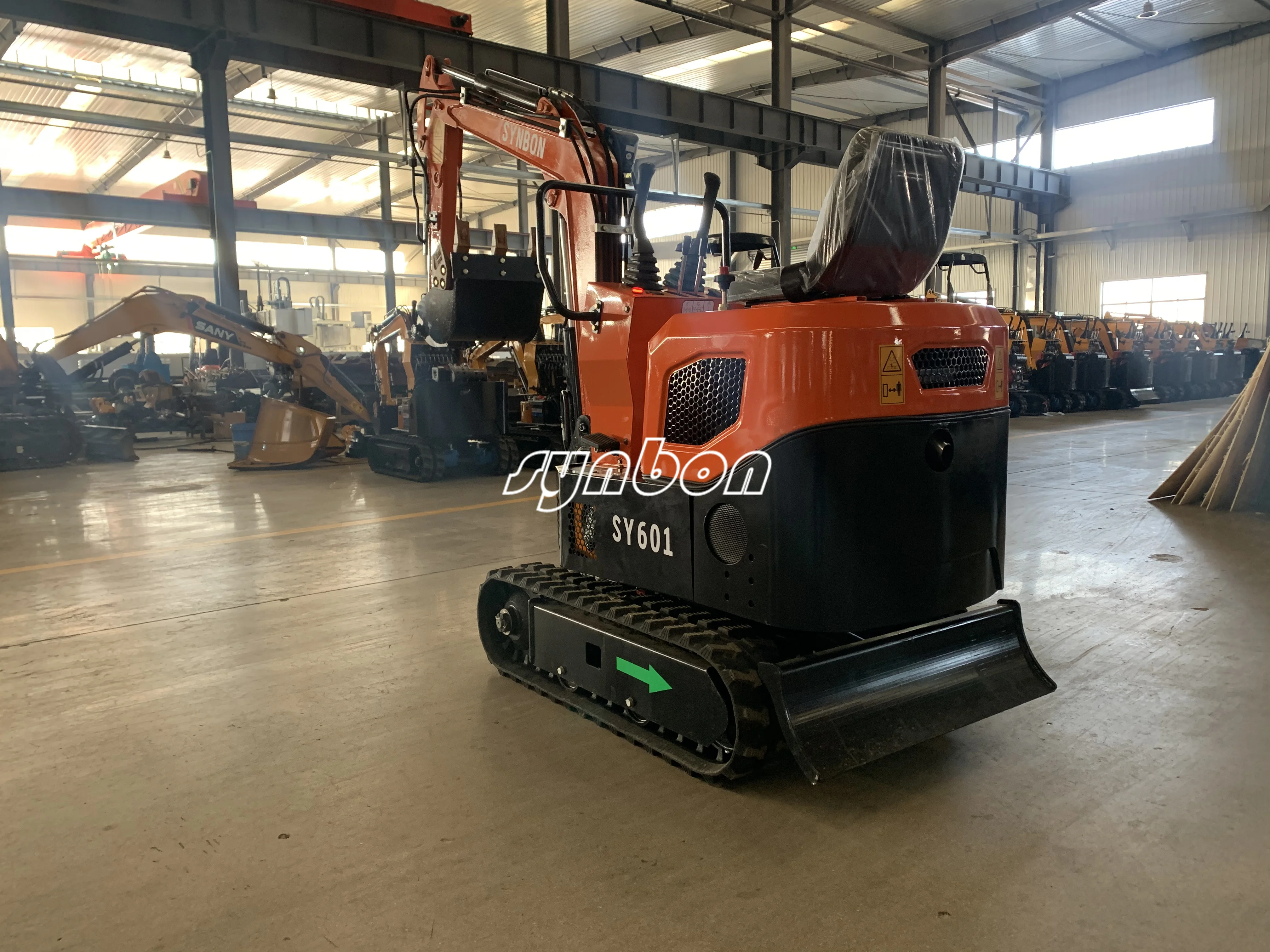 SY601ไฮดรอลิก Crawler Digger รถขุดพร้อมเครื่องยนต์เบนซิน Micro Crawler รถขุด