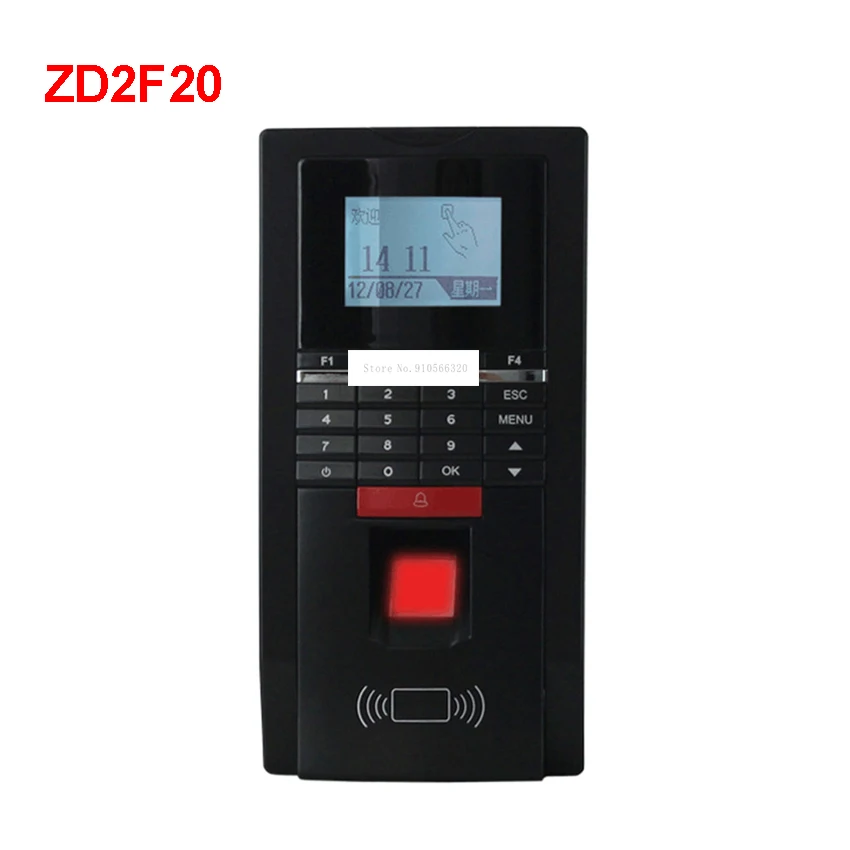 

ZD2F20 Fingerprint Attendance Punch Card Machine Fingerprint to Work Fingerprint Machine Sign Machine Punch Card Machine 12v