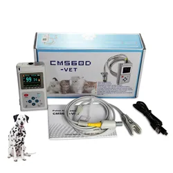 CMS60D Veterinary Pulse Oximeter SPO2 heart Rate monitor VET Ear/Tongue Probe PC Software