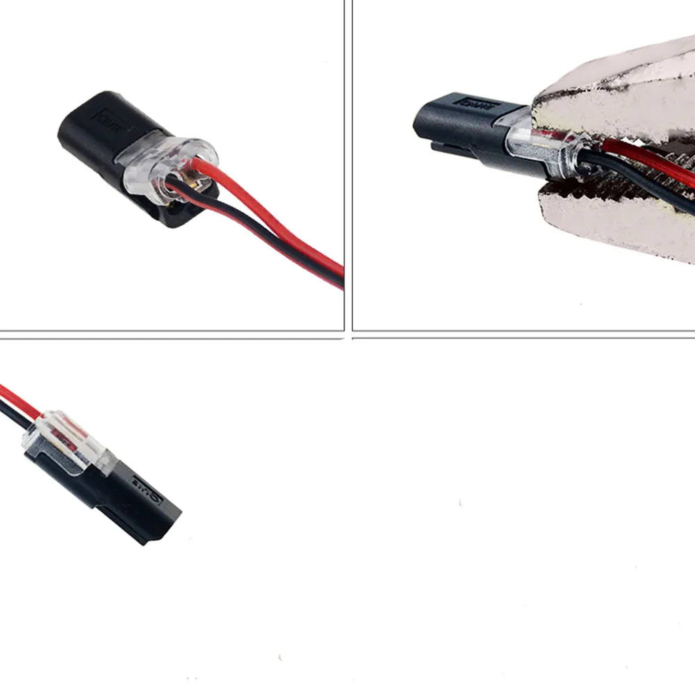 5PCS 2Pin Pluggable Spring Scotch Lock Wire Connector for 22-20AWG Wire Quick Splice Connector Cable Crimp Terminal Blocks