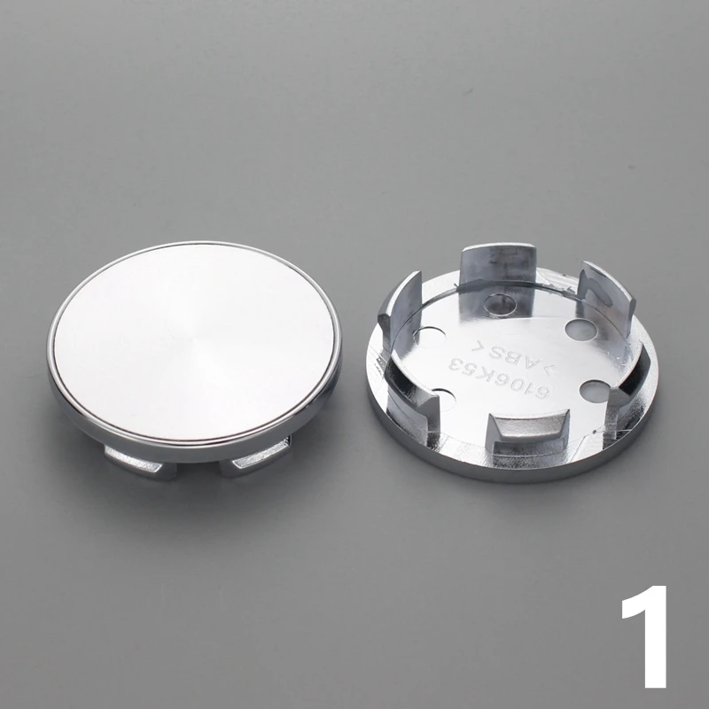 4 Buah 53Mm/48Mm Clip Blank Center Cap untuk Rim Cap On Wheel Hubcaps No Logo Wheel Cover Cap