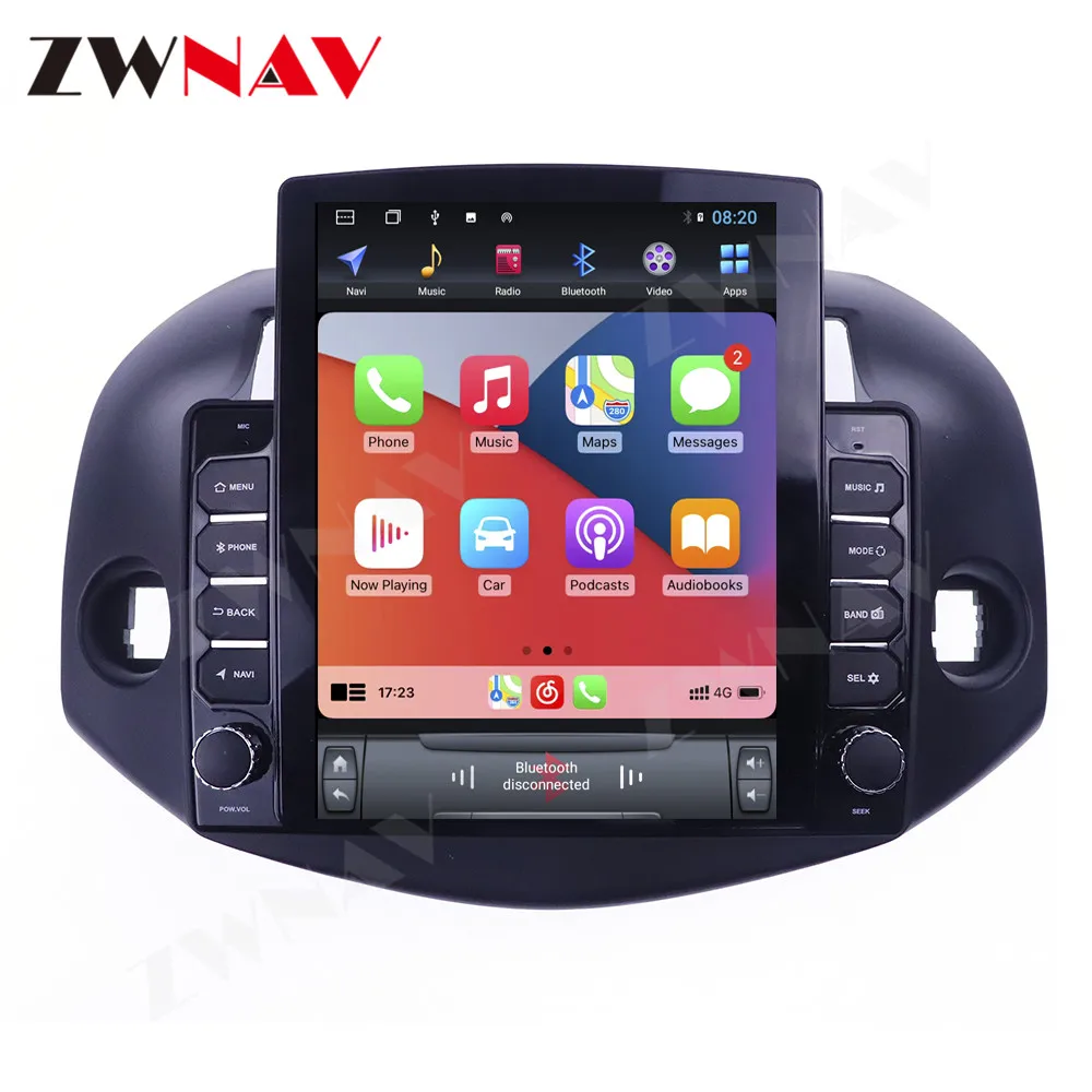 

Audio Radio GPS Touch Screen Android 10 64GB Tesla Player Multimedia Navi Head Unit Car IPS DSP For Toyota Rav4 2005 2006 -2013