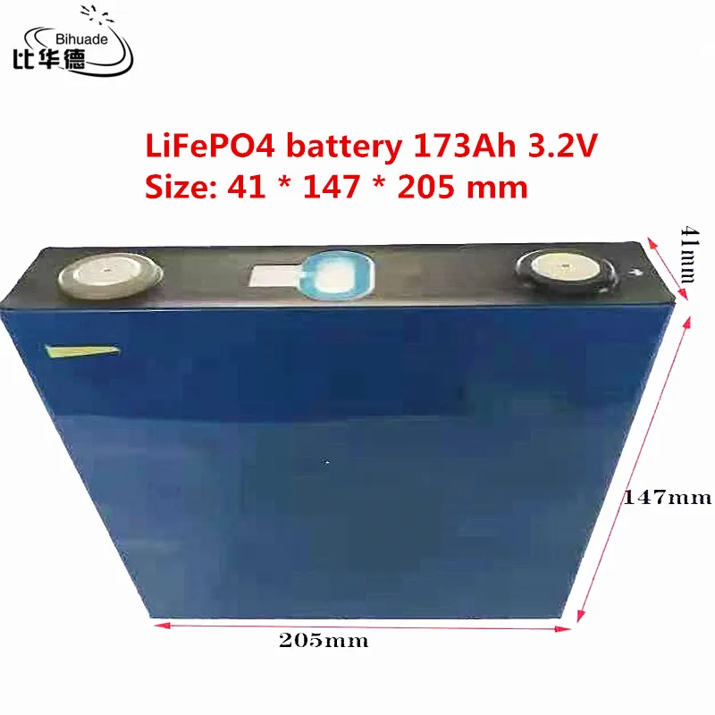 New lithium battery 173AH 3.2V 41*147*205 equipped with outdoor suitable for electric forklift, RV energy storage, on-board powe