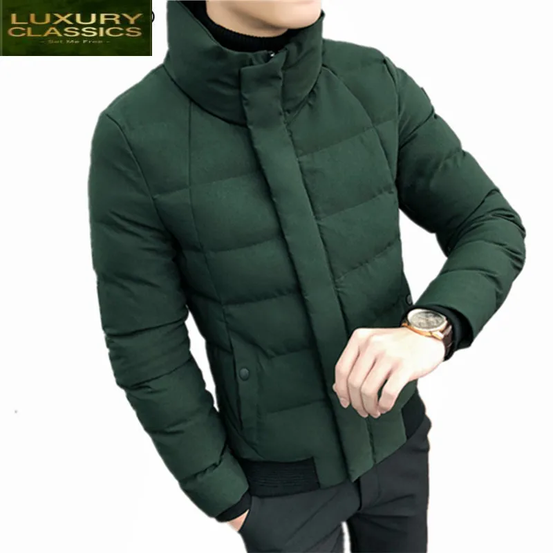 

Jackets 2021 Fashion Thick Winter Jacket Men Parkas Warm Coat Casual Parka Male Solid Clothes Parcas Para Hombre LWL632