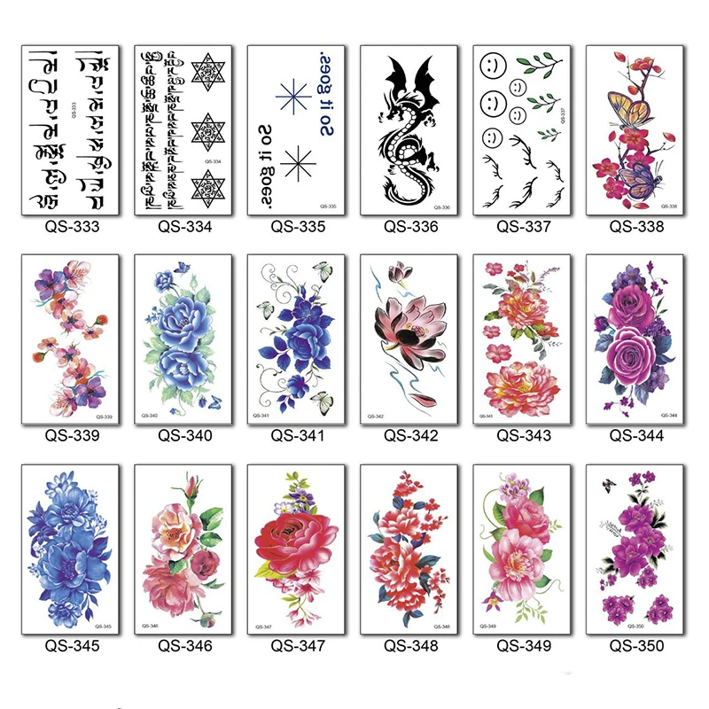 

Новая Временная тату-наклейка с защитой окружающей среды, цветок, искусственные тату-наклейки, Ручная Рука, грудь, водостойкая тату-наклейка