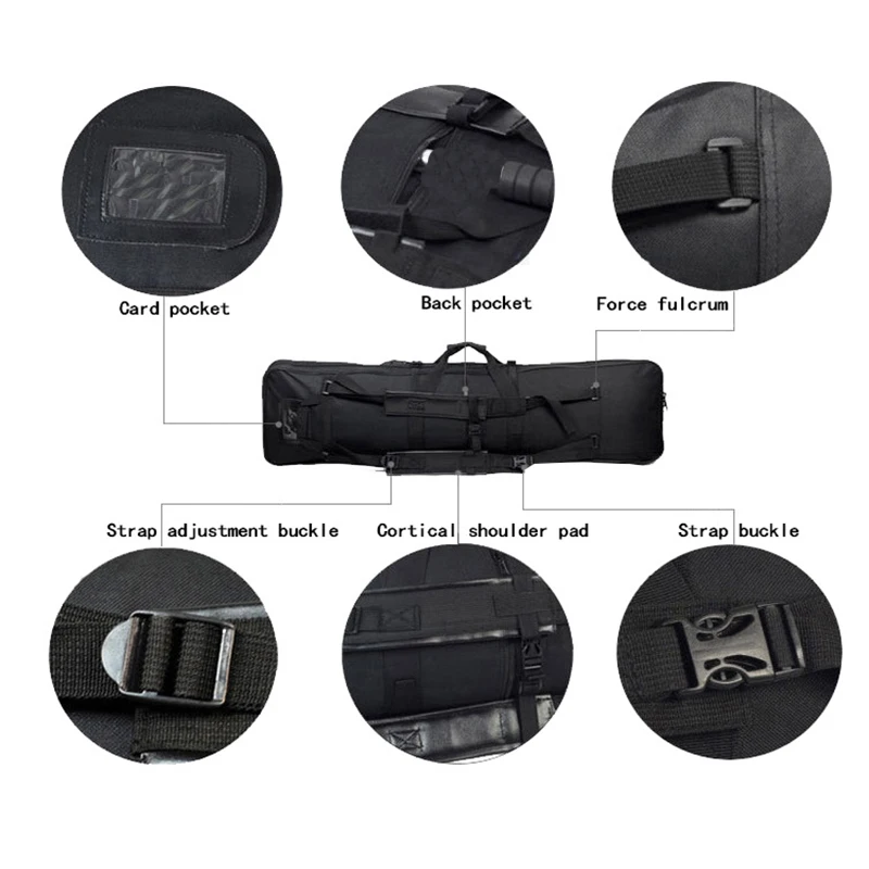 81cm / 94cm / 118cm Tactische Tas Wapenkoffer Jacht Rugzak Tactische Uitrusting Wapen Draagtas Holster Nylon Schoudertas
