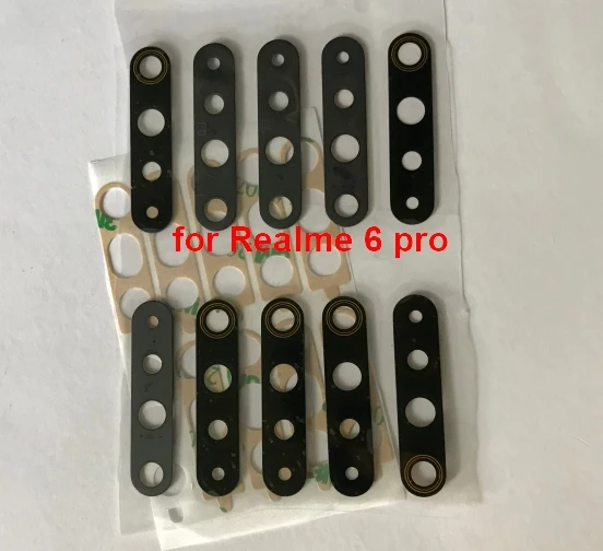 100Pcs New Back Rear Camera Glass Lens Cover With Sticker For Realme 5 5s 6 6i Pro 7  7i C1 C2 C3 X2 PRO X50 C11 C12 C15 C17