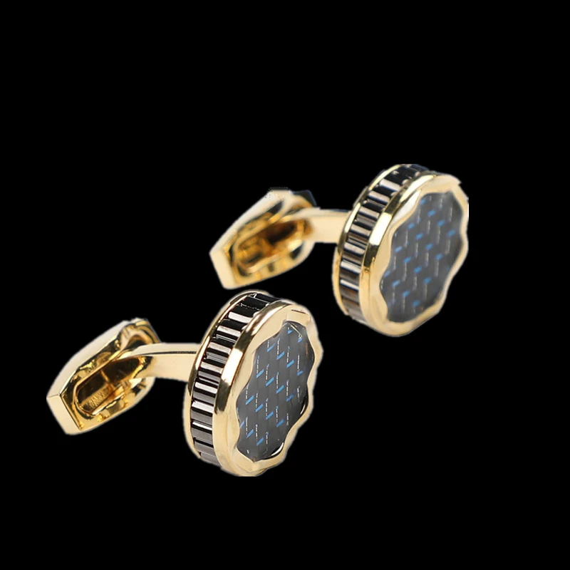 FLEXFIL Luxury shirt cufflinks for men\'s Brand cuff buttons cuff links gemelos High Quality round wedding abotoaduras Jewelry