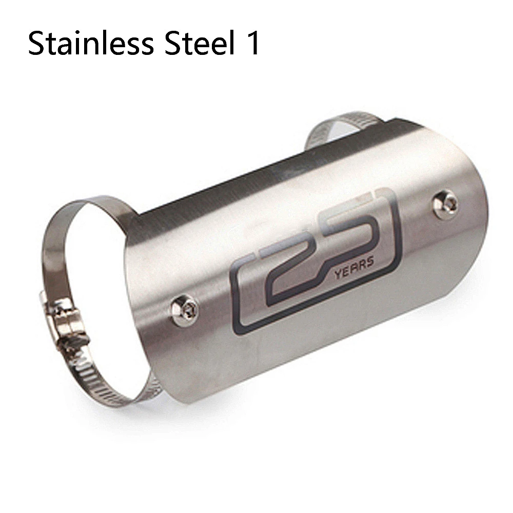 العالمي للدراجات النارية العادم Pipe الأنابيب الساق حامي الحرارة درع غطاء حماية الفولاذ المقاوم للصدأ ل Yoshimura AR SC AK النينجا 650 #3